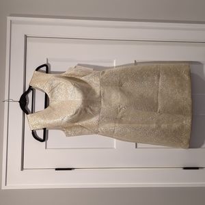 Shoshanna Gold Cocktail Dress, size 8